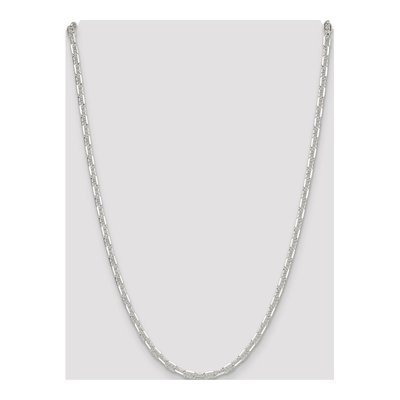 Sterling Silver 4.75mm Diamond-Cut Mariner Open Link Chain – view 4