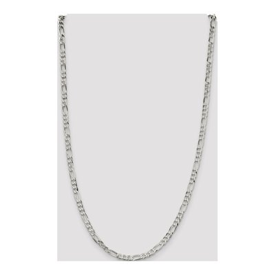 Sterling Silver 4.5mm Flat Figaro Chain – view 4