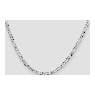 Sterling Silver 4.5mm Flat Figaro Chain – view 4