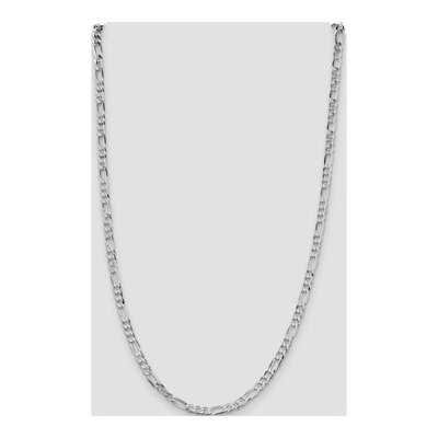 Sterling Silver 4.5mm Flat Figaro Chain – view 4