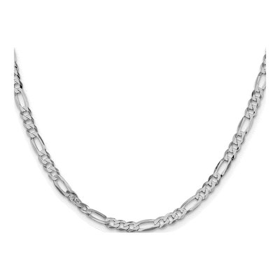 Sterling Silver 4.5mm Flat Figaro Chain – view 2
