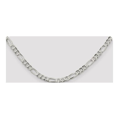 Sterling Silver 5.5mm Flat Figaro Chain – view 4