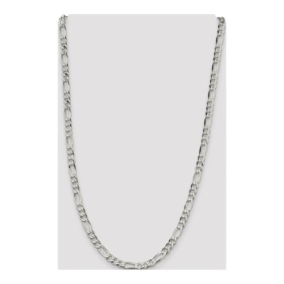 Sterling Silver 5.5mm Flat Figaro Chain – view 4