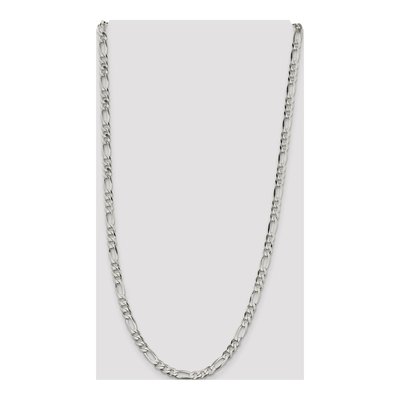 Sterling Silver 5.5mm Flat Figaro Chain – view 4
