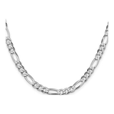 Sterling Silver 5.5mm Flat Figaro Chain – view 2