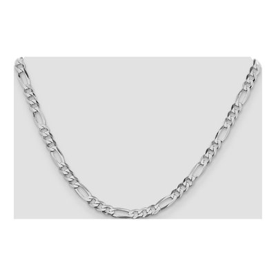Sterling Silver 5.5mm Flat Figaro Chain – view 4