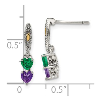 Sterling Silver & 14K Gold Earring Mounting – view 5