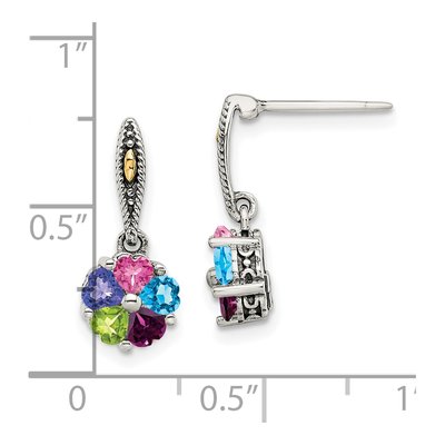 Sterling Silver 5-Stone Mother's Earring Mounting – view 5