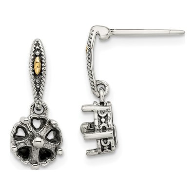 Sterling Silver 5-Stone Mother's Earring Mounting – view 6