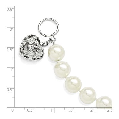 Sterling Silver Shell Pearl Bracelet – view 5