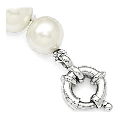 Sterling Silver Shell Pearl Bracelet – view 3