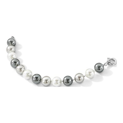 Sterling Silver Multi-Color Shell Pearl Bracelet – view 5