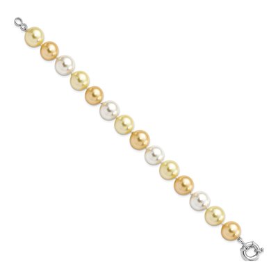 Sterling Silver Shell Pearl Bracelet – view 2