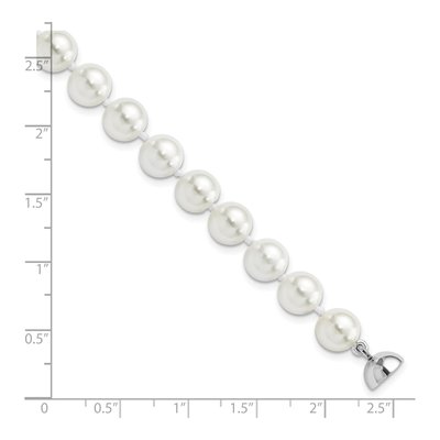 Sterling Silver Shell Pearl Bracelet – view 4