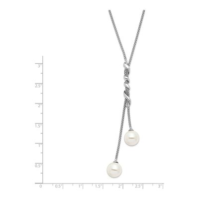 Sterling Silver Shell Pearl Necklace – view 2