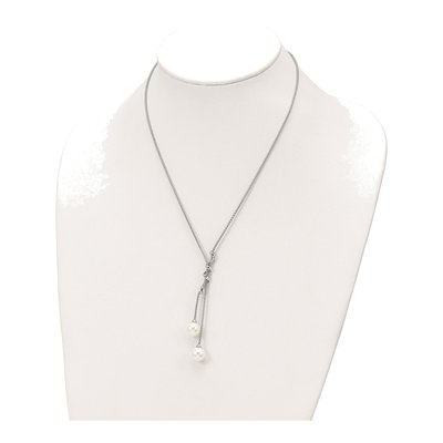 Sterling Silver Shell Pearl Necklace – view 3
