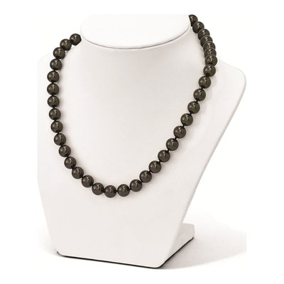 Sterling Silver Black Shell Pearl Necklace – view 3