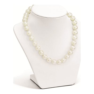 Sterling Silver Shell Pearl Hand-Knotted Necklace – view 3