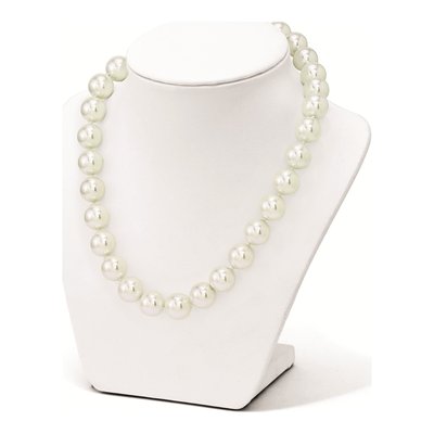 Sterling Silver Shell Pearl Hand-Knotted Necklace – view 3