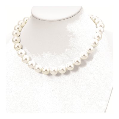 Sterling Silver Shell Pearl Hand-Knotted Necklace – view 4