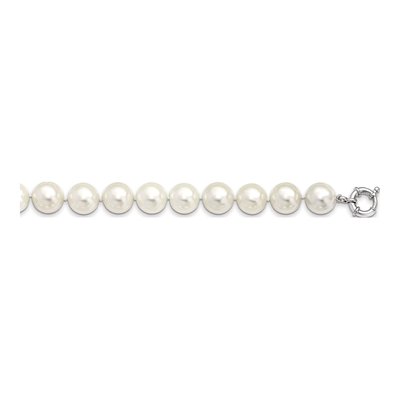 Sterling Silver Shell Pearl Hand-Knotted Necklace