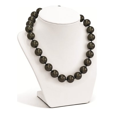Sterling Silver Black Shell Pearl Necklace – view 3