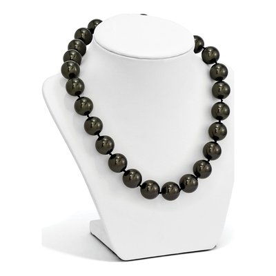 Sterling Silver Black Shell Pearl Necklace – view 4