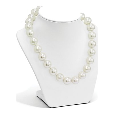 Sterling Silver Shell Pearl Hand-Knotted Necklace – view 3