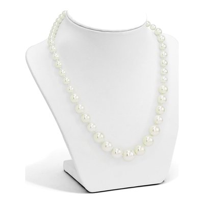 Sterling Silver Graduated Shell Pearl Necklace – view 3