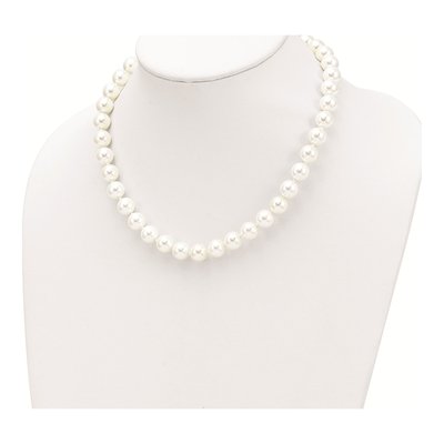 Sterling Silver Majestic Shell Pearl Necklace – view 2