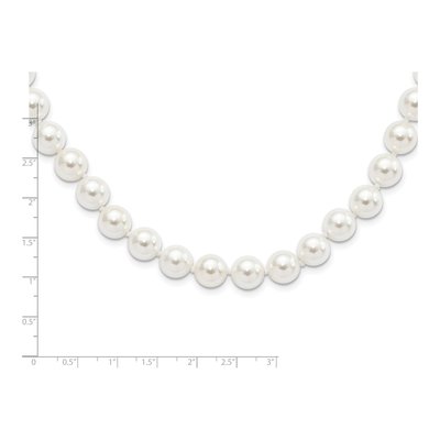 Sterling Silver Majestic Shell Pearl Necklace – view 4