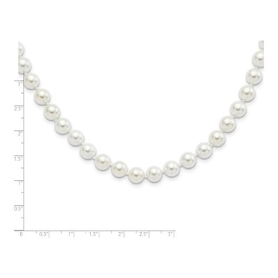 Sterling Silver Shell Pearl Necklace – view 4