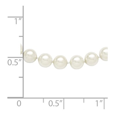 36" White Shell Pearl Slip-On Necklace – view 5