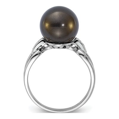 Sterling Silver CZ Shell Ring – view 2