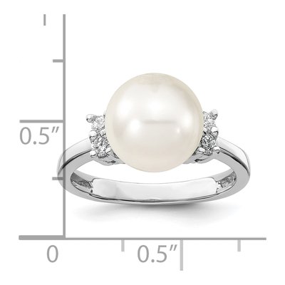 Sterling Silver CZ Shell Ring – view 4