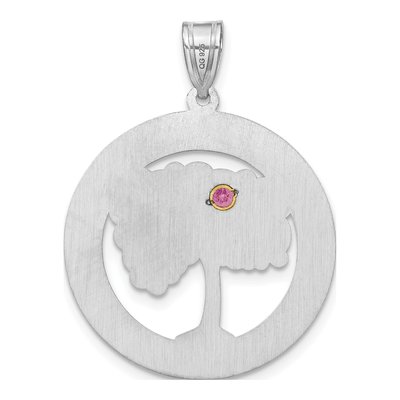 Gold-Plated Sterling Silver Personalized Birthstone Family Pendant – view 4