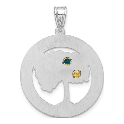 Gold-Plated Sterling Silver Personalized 2-Birthstone Pendant – view 4