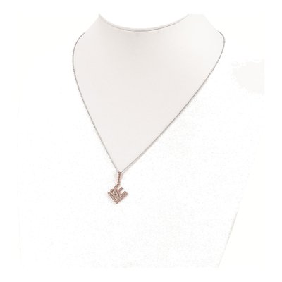 Gold-Plated Sterling Silver CZ LOVE Pendant Necklace – view 5