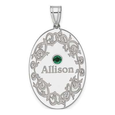 Sterling Silver Personalized Family Pendant – view 2