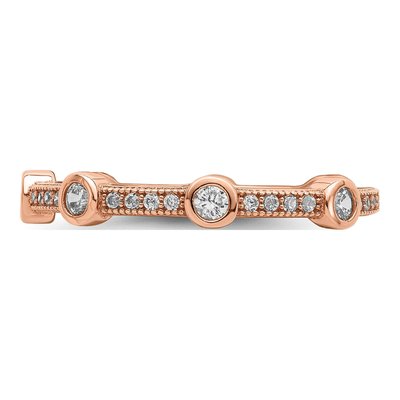 Sterling Silver CZ Micro Pave Eternity Band – view 4