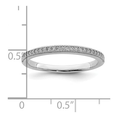 Sterling Silver CZ Micro Pave Ring – view 5