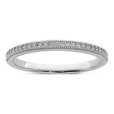 Sterling Silver CZ Micro Pave Ring