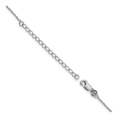 Sterling Silver CZ Teardrop Pendant Necklace – view 2