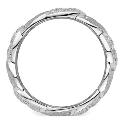 Sterling Silver CZ Pave Ring – view 3