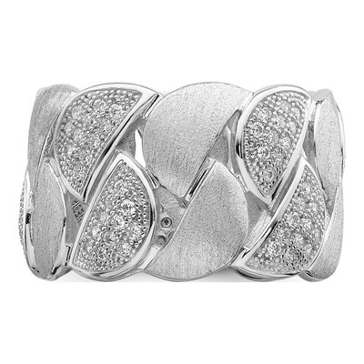 Sterling Silver CZ Pave Ring – view 4