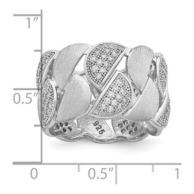 Sterling Silver CZ Pave Ring – view 5