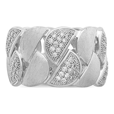 Sterling Silver CZ Pave Ring – view 6