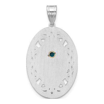 Sterling Silver Personalized Family Crystal Pendant – view 4