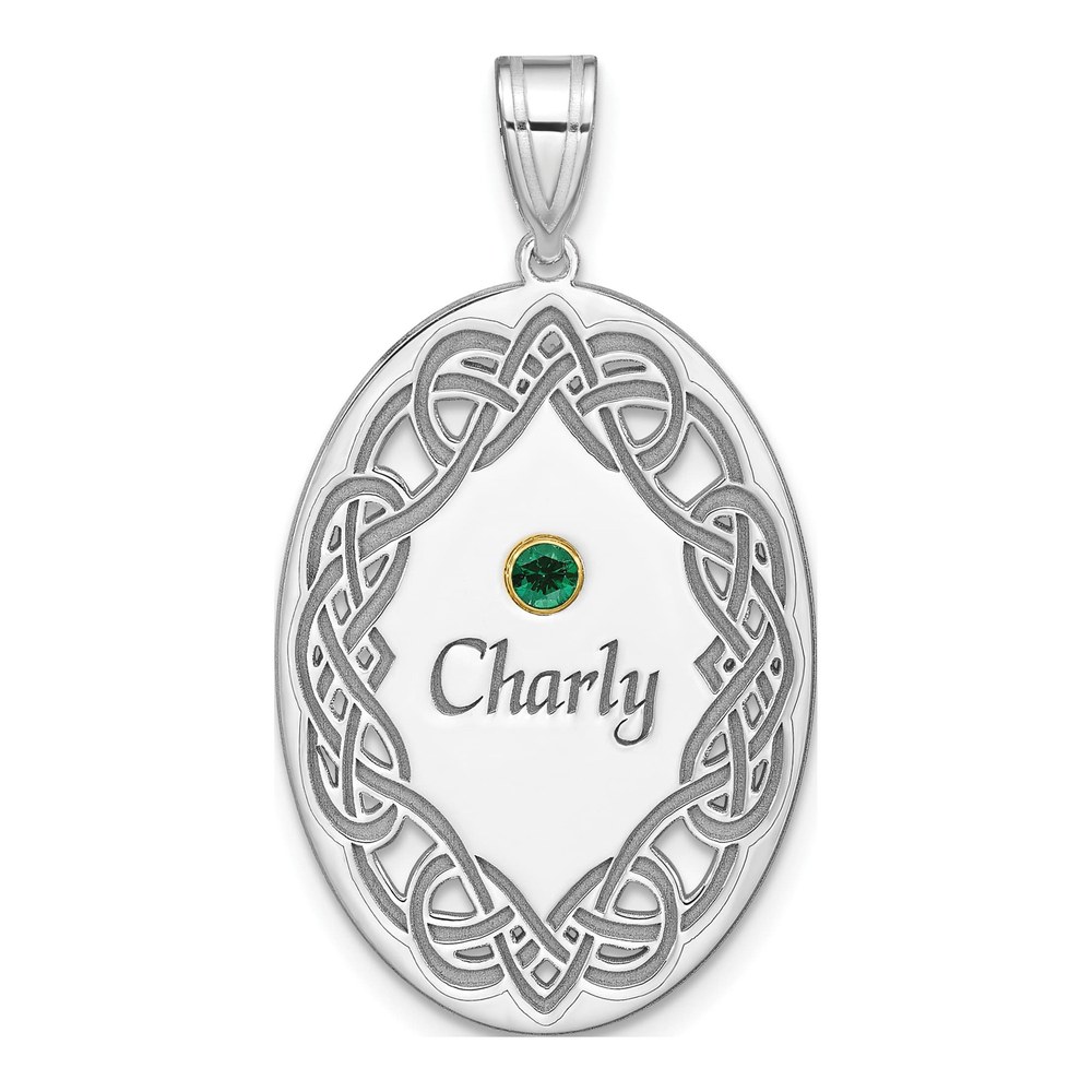 Personalized Family Crystal Pendant