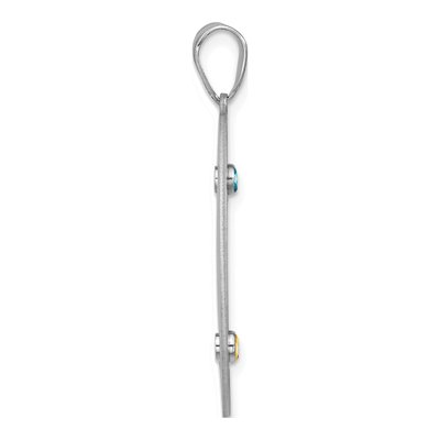 Sterling Silver Personalized Family Crystal Pendant – view 3